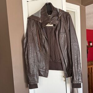 Garage Chocolate Leather Jacket